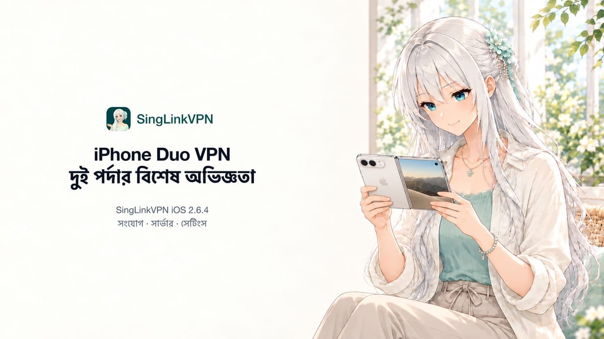 প্রথম দিন থেকেই iPhone Duo-তে SingLinkVPN-এর দুই পর্দার অভিজ্ঞতা