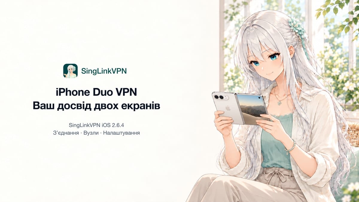iPhone Duo: SingLinkVPN підтримує два екрани з першого дня