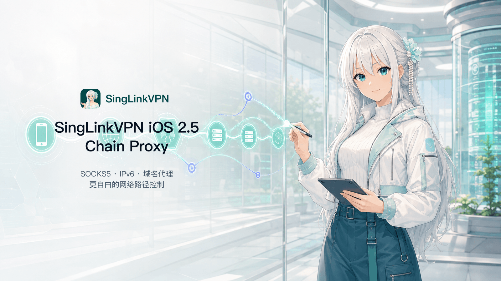 星连VPN iOS 2.5上线：链式代理、IPv6、域名代理与更多协议