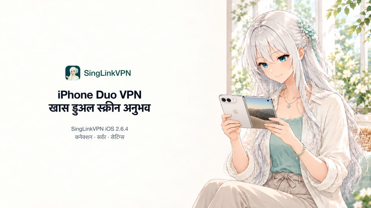 iPhone Duo के पहले दिन से SingLinkVPN का खास डुअल स्क्रीन अनुभव
