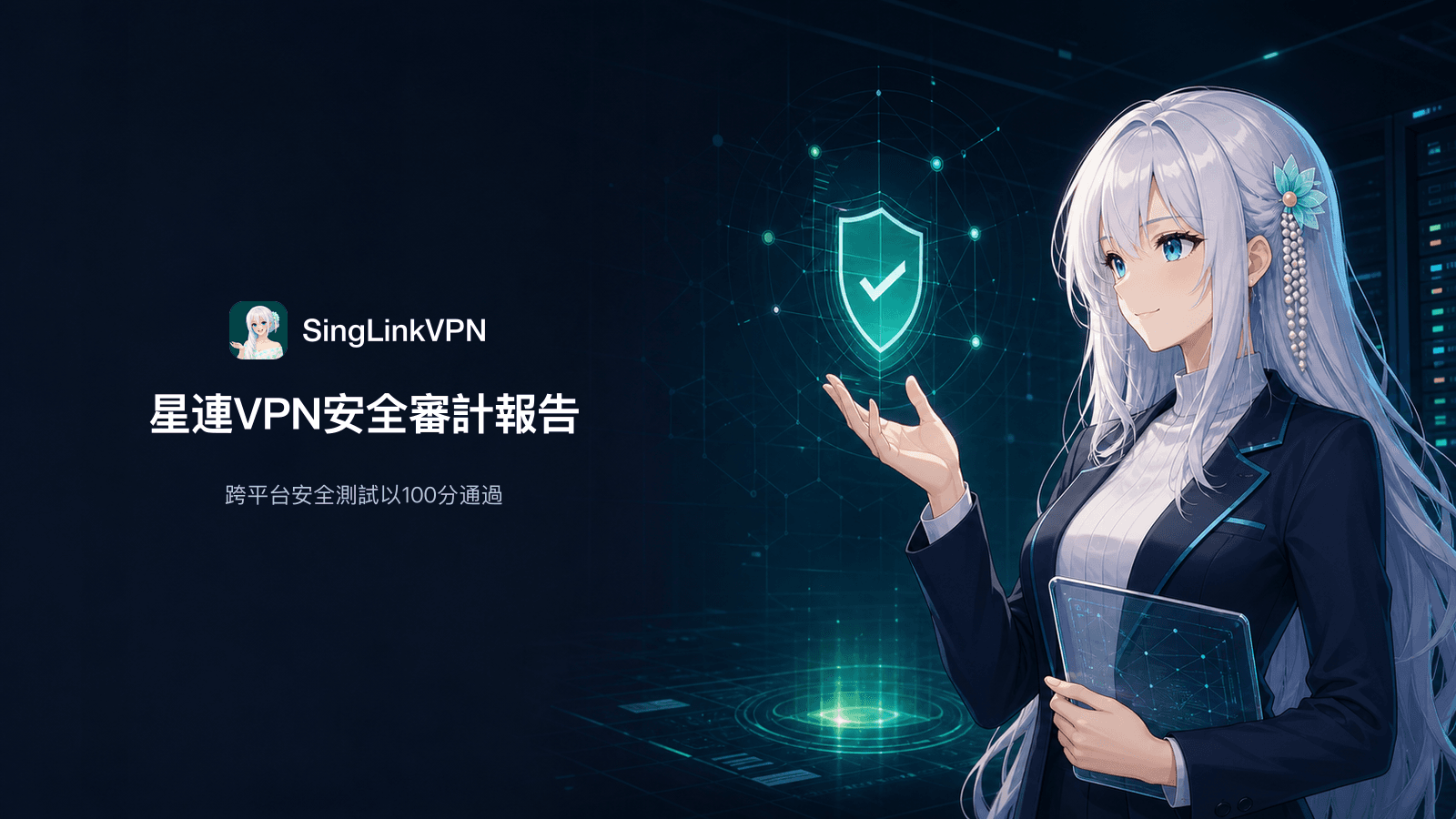 2026年星連VPN第三方安全審計報告封面,跨平台安全測試報告評分100/100