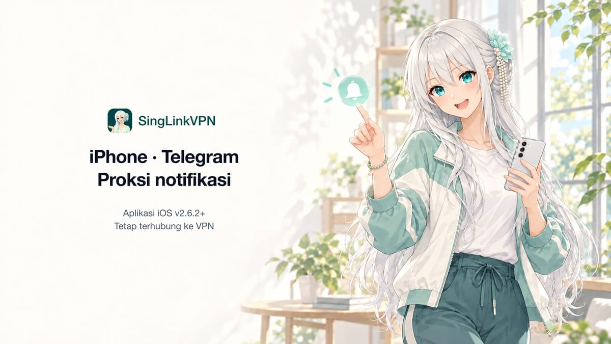 iPhone tidak menerima notifikasi Telegram? Panduan proxy notifikasi SingLinkVPN