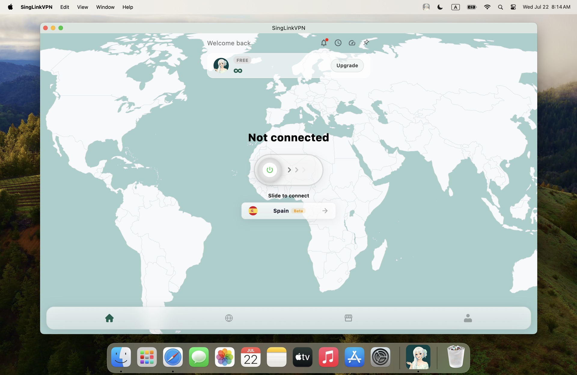 SingLink VPN macOS 2.5 正式发布:性能提升 10 倍,每日免费流量增至 1GB